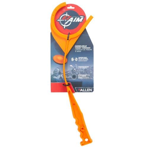 EZ-Aim 22701 Hand Held Clay Target Thrower Orange Single Ambidextrous Hand EZ-Aim 22701 Hand Held Clay Target Thrower Orange Single Ambidextrous Hand