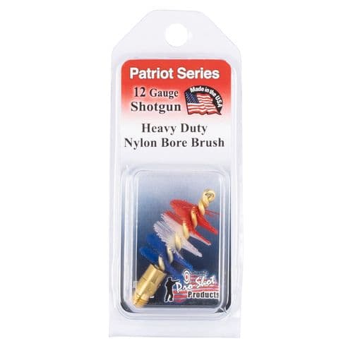 Pro-Shot PS12 Shotgun Bore Brush Patriot 12 Gauge Brass Core Nylon Bristle (Red, White, Blue) Pro-Shot PS12 Shotgun Bore Brush Patriot 12 Gauge Brass Core Nylon Bristle (Red, White, Blue)