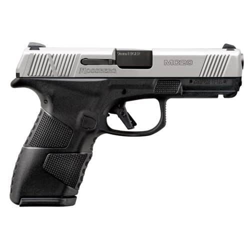 Mossberg 89020 MC2c 9mm Luger 3.90" 13+1,15+1 Matte Black Matte Stainless Steel with Angled Serrations Slide Aggressive Textured Black Polymer Grip Mossberg 89020 MC2c 9mm Luger 3.90" 13+1,15+1 Matte Black Matte Stainless Steel with Angled Serrations Slide Aggressive Textured Black Polymer Grip