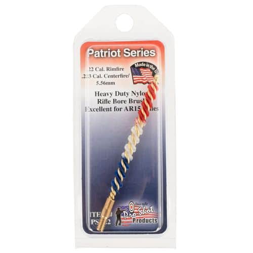 Pro-Shot PSR22 Rifle Bore Brush Patriot .22 Cal Brass Core Nylon Bristle (Red, White, Blue) Pro-Shot PSR22 Rifle Bore Brush Patriot .22 Cal Brass Core Nylon Bristle (Red, White, Blue)