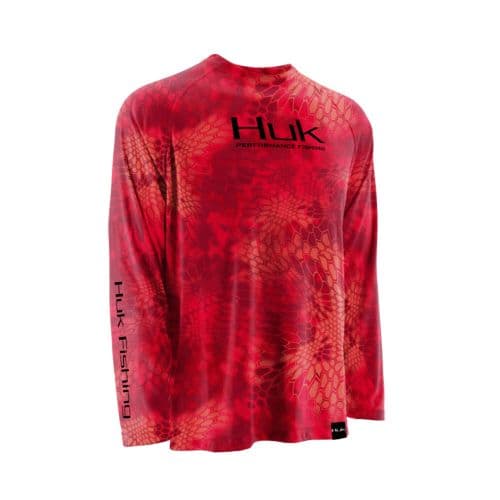 Huk Men's Kryptek Performance Raglan Long Sleeve Shirt - Size XX Large Huk Men's Kryptek Performance Raglan Long Sleeve Shirt - Size XX Large