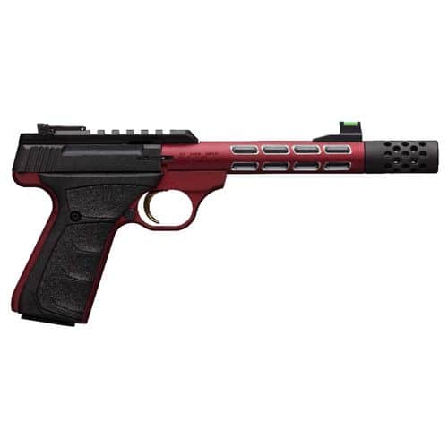 Browning 051563490 Buck Mark Plus 22 LR 5.87" 10+1 Red Anodized Black Anodized Aluminum Slide Black Ultragrip FX Grip Browning 051563490 Buck Mark Plus 22 LR 5.87" 10+1 Red Anodized Black Anodized Aluminum Slide Black Ultragrip FX Grip