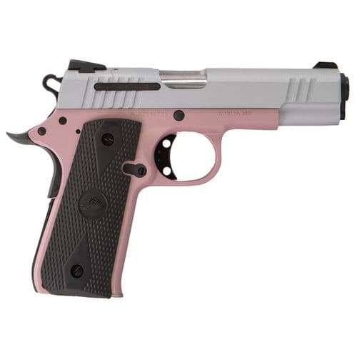Citadel CIT380ROSE M1911 Baby Compact Frame 380 ACP 7+1, 3.75" Stainless Steel Barrel, Silver Serrated Steel Slide, Rose Cerakote Aluminum Frame w/Beavertail, Ambidextrous Citadel CIT380ROSE M1911 Baby Compact Frame 380 ACP 7+1, 3.75" Stainless Steel Barrel, Silver Serrated Steel Slide, Rose Cerakote Aluminum Frame w/Beavertail, Ambidextrous