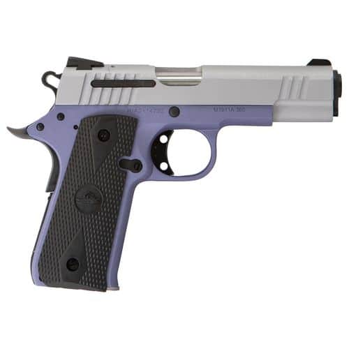Citadel CIT380OLALA M1911 Baby Compact Frame 380 ACP 7+1, 3.75" Stainless Steel Barrel, Silver Serrated Steel Slide, Crushed Orchard Cerakote Aluminum Frame w/Beavertail, Ambidextrous Citadel CIT380OLALA M1911 Baby Compact Frame 380 ACP 7+1, 3.75" Stainless Steel Barrel, Silver Serrated Steel Slide, Crushed Orchard Cerakote Aluminum Frame w/Beavertail, Ambidextrous