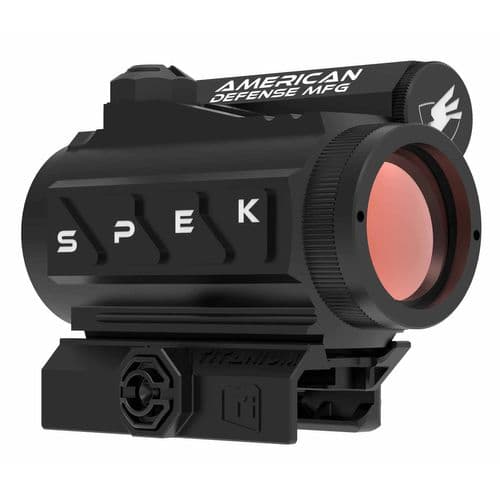 American Defense Mfg RDT1LO Spek T1 Black 1x20mm 2 MOA Red Dot Reticle American Defense Mfg RDT1LO Spek T1 Black 1x20mm 2 MOA Red Dot Reticle