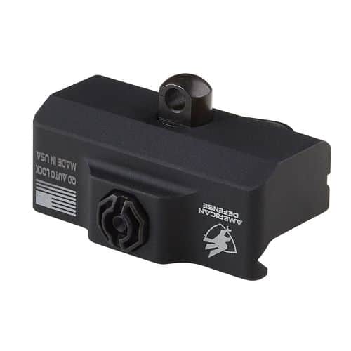 American Defense Mfg ADBPSTDTL Bipod Mount Rail Equipped Long Gun Black Anodized Aluminum Quick Detach American Defense Mfg ADBPSTDTL Bipod Mount Rail Equipped Long Gun Black Anodized Aluminum Quick Detach