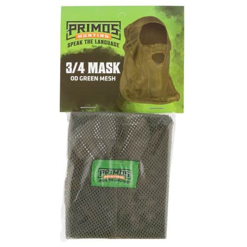 Primos PS6662 Mesh OD Green Mesh 3/4 Face Mask OSFA Primos PS6662 Mesh OD Green Mesh 3/4 Face Mask OSFA