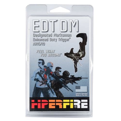 HIPERFIRE EDTDM Enhanced Duty Marksman AR-Platform Black Single-Stage Flat HIPERFIRE EDTDM Enhanced Duty Marksman AR-Platform Black Single-Stage Flat