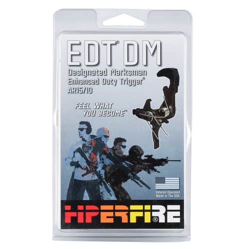 HIPERFIRE EDTDM Enhanced Duty Marksman AR-Platform Black Single-Stage Flat HIPERFIRE EDTDM Enhanced Duty Marksman AR-Platform Black Single-Stage Flat