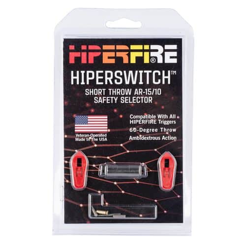 HIPERFIRE HPSRED Hiperswitch Safety Selector AR Platform Red Steel Ambidextrous HIPERFIRE HPSRED Hiperswitch Safety Selector AR Platform Red Steel Ambidextrous