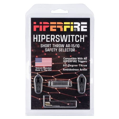 HIPERFIRE HPSBLK Hiperswitch Safety Selector AR Platform Black Steel Ambidextrous HIPERFIRE HPSBLK Hiperswitch Safety Selector AR Platform Black Steel Ambidextrous