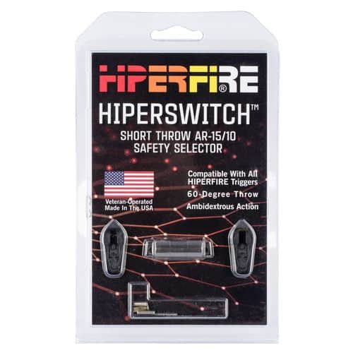 HIPERFIRE HPSBLK Hiperswitch Safety Selector AR Platform Black Steel Ambidextrous HIPERFIRE HPSBLK Hiperswitch Safety Selector AR Platform Black Steel Ambidextrous