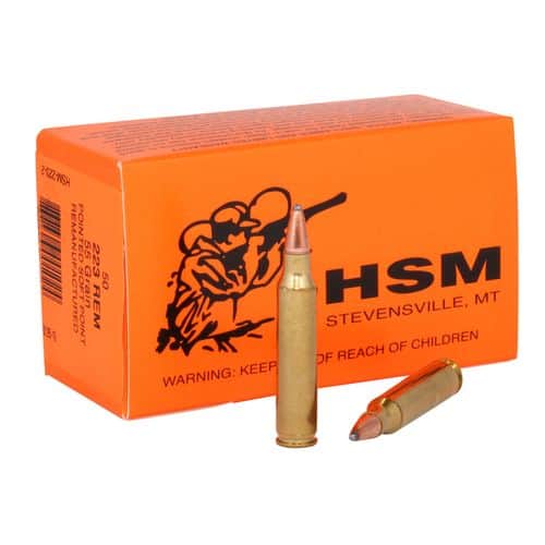 HSM 2232 Varmint 223 Rem 55 gr Soft Point (SP) 50 Bx/ 20 Cs HSM 2232 Varmint 223 Rem 55 gr Soft Point (SP) 50 Bx/ 20 Cs