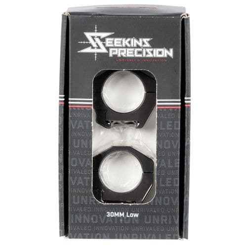 Seekins Precision 0010620002 Scope Ring Set Picatinny Rail Low 30mm Matte Black Anodized Aluminum Seekins Precision 0010620002 Scope Ring Set Picatinny Rail Low 30mm Matte Black Anodized Aluminum