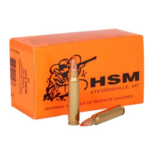 HSM 22315 Varmint 223 Rem 55 gr V-Max 50 Bx/ 20 Cs HSM 22315 Varmint 223 Rem 55 gr V-Max 50 Bx/ 20 Cs