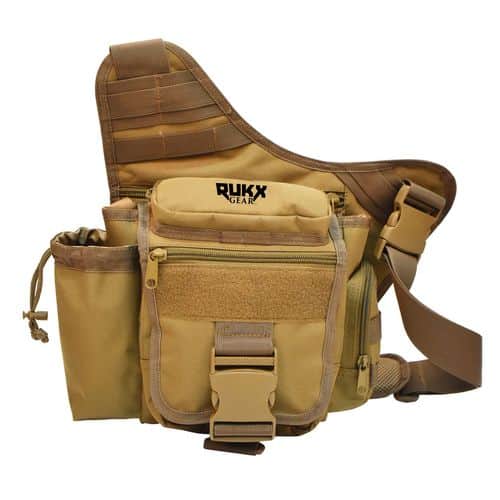 Rukx Gear ATICTSBT Sling Bag Tan 600D Polyester Sling Bag Rukx Gear ATICTSBT Sling Bag Tan 600D Polyester Sling Bag