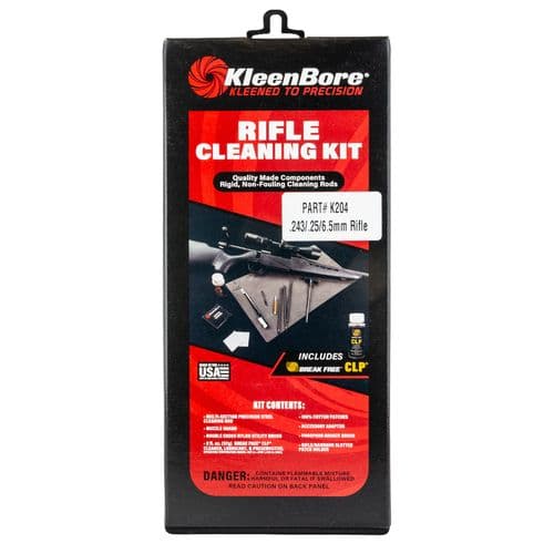 Kleen-Bore K204 Classic Cleaning Kit 243,25,6mm,6.5mm Rifle Kleen-Bore K204 Classic Cleaning Kit 243,25,6mm,6.5mm Rifle