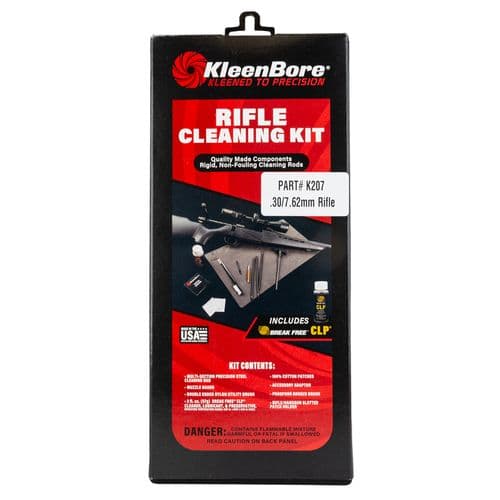 Kleen-Bore K207 Classic Cleaning Kit 30 Cal,7.62mm,300 Blk Rifle Bronze, Nylon Kleen-Bore K207 Classic Cleaning Kit 30 Cal,7.62mm,300 Blk Rifle Bronze, Nylon