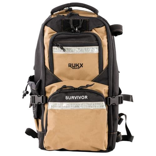 Rukx Gear ATICTSURT Survivor Bag Floatable Tan 600D Polyester with Non-Rust Zippers 20" x 11" x 10" Rukx Gear ATICTSURT Survivor Bag Floatable Tan 600D Polyester with Non-Rust Zippers 20" x 11" x 10"