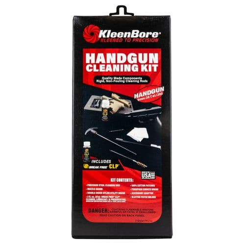 Kleen-Bore PK210 Classic Cleaning Kit 9mm/38/357 Handgun Bronze, Nylon Kleen-Bore PK210 Classic Cleaning Kit 9mm/38/357 Handgun Bronze, Nylon