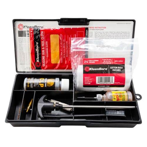 Kleen-Bore PS51 Tactical/Police Handgun Cleaning Kit 40,41,10mm Handgun Bronze, Nylon Kleen-Bore PS51 Tactical/Police Handgun Cleaning Kit 40,41,10mm Handgun Bronze, Nylon