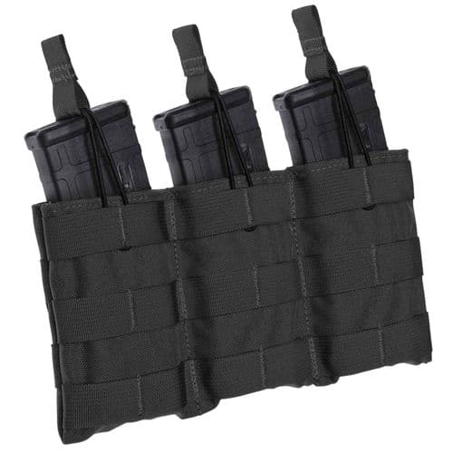 TACSHIELD (MILITARY PROD) T3608BK Speed Load Triple Pistol Mag Pouch Black 1000D Nylon TACSHIELD (MILITARY PROD) T3608BK Speed Load Triple Pistol Mag Pouch Black 1000D Nylon