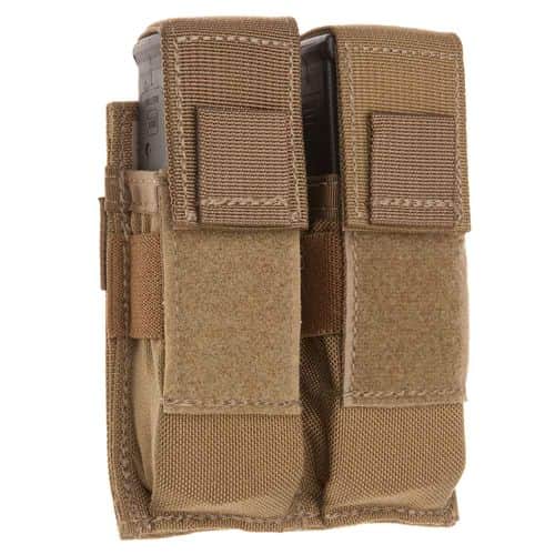 TACSHIELD (MILITARY PROD) T3602CY Universal Double Pistol Mag Pouch Coyote 1000D Nylon TACSHIELD (MILITARY PROD) T3602CY Universal Double Pistol Mag Pouch Coyote 1000D Nylon
