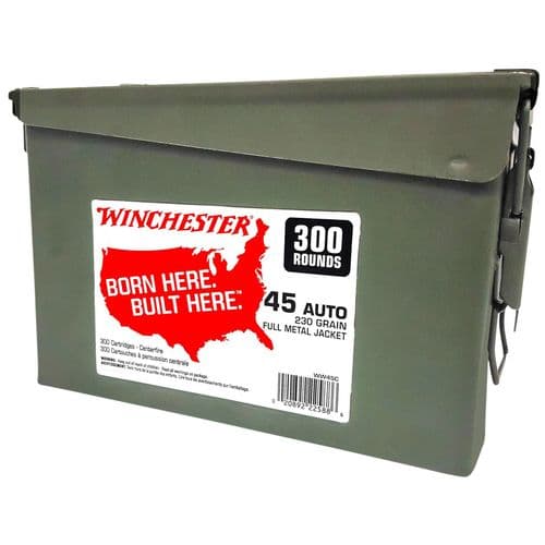 Winchester Ammo USA Ammo Can 45 ACP 230 gr Full Metal Jacket - WW45C Winchester Ammo USA Ammo Can 45 ACP 230 gr Full Metal Jacket - WW45C