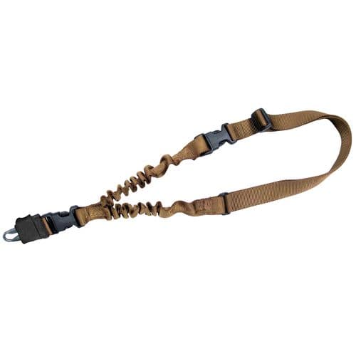 Tacshield T6010CY Shock Sling with Double QRB 1.25" W Single-Point Coyote Webbing for Rifle/Shotgun Tacshield T6010CY Shock Sling with Double QRB 1.25" W Single-Point Coyote Webbing for Rifle/Shotgun