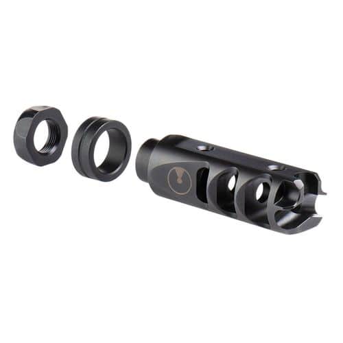 ULTRADYNE UD10670 Mercury Compensator 223 Rem,5.56x45mm NATO Black Nitride 416 Stainless Steel 1/2"-28 tpi ULTRADYNE UD10670 Mercury Compensator 223 Rem,5.56x45mm NATO Black Nitride 416 Stainless Steel 1/2"-28 tpi