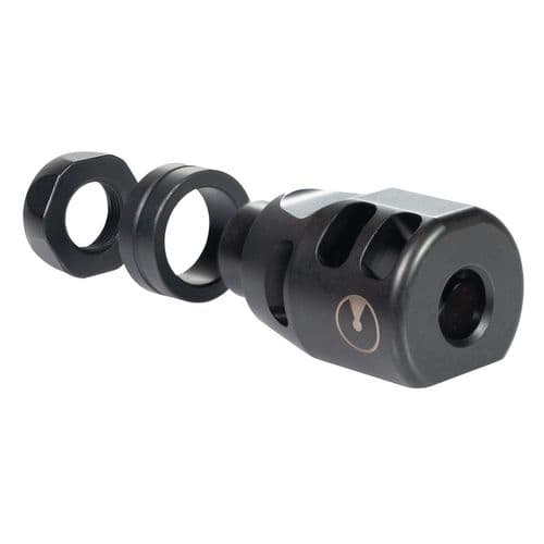 ULTRADYNE UD11030 Lithium PCC Compensator 9mm Luger Black Nitride 416 Stainless Steel 1/2"x28 tpi ULTRADYNE UD11030 Lithium PCC Compensator 9mm Luger Black Nitride 416 Stainless Steel 1/2"x28 tpi