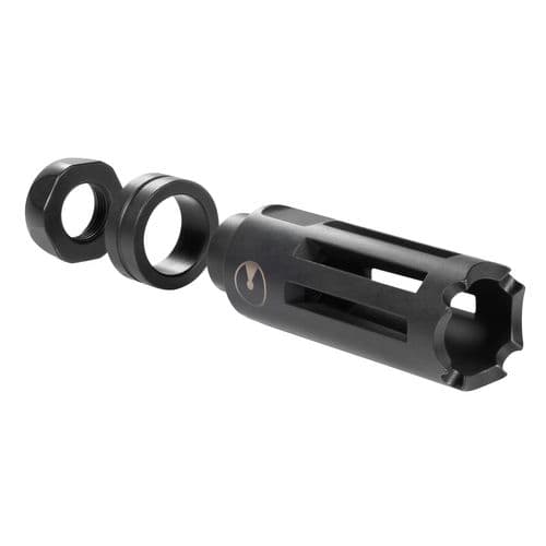 ULTRADYNE UD11000 Nighthawk Flash Hider 223 Rem,5.56x45mm NATO Black Nitride 416 Stainless Steel 1/2"x28 tpi ULTRADYNE UD11000 Nighthawk Flash Hider 223 Rem,5.56x45mm NATO Black Nitride 416 Stainless Steel 1/2"x28 tpi