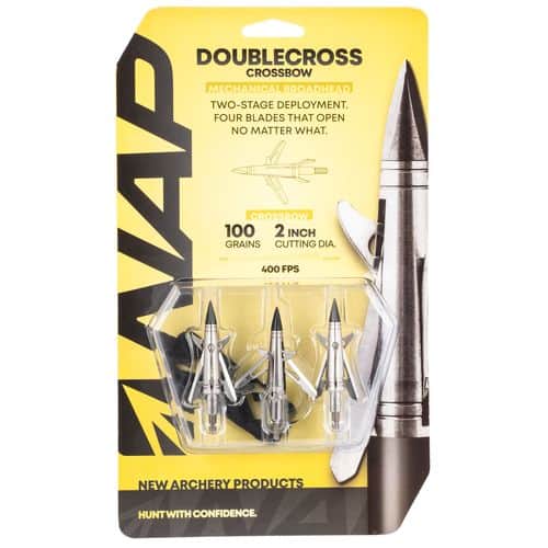 NAP NAP-60-087 Spitfire Doublecross X-Bow 100 grain Broadhead 3 Pack NAP NAP-60-087 Spitfire Doublecross X-Bow 100 grain Broadhead 3 Pack