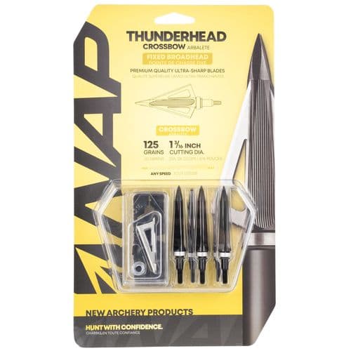 NAP NAP-60-695 Thunderhead Crossbow 125 grain Broadhead 5 Pack NAP NAP-60-695 Thunderhead Crossbow 125 grain Broadhead 5 Pack