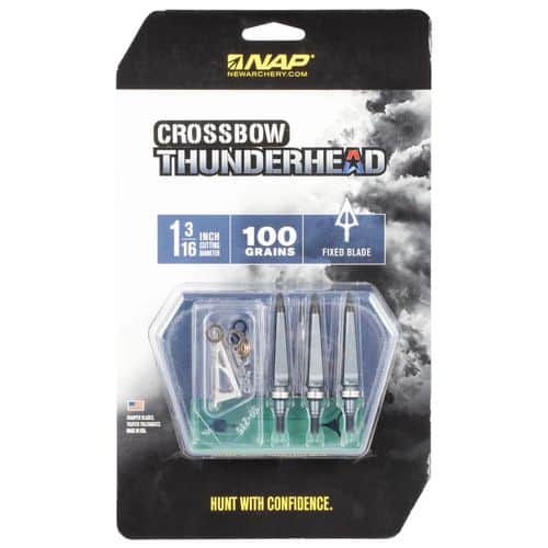 NAP NAP-60-694 Thunderhead Crossbow 100 grain Broadhead 5 Pack NAP NAP-60-694 Thunderhead Crossbow 100 grain Broadhead 5 Pack