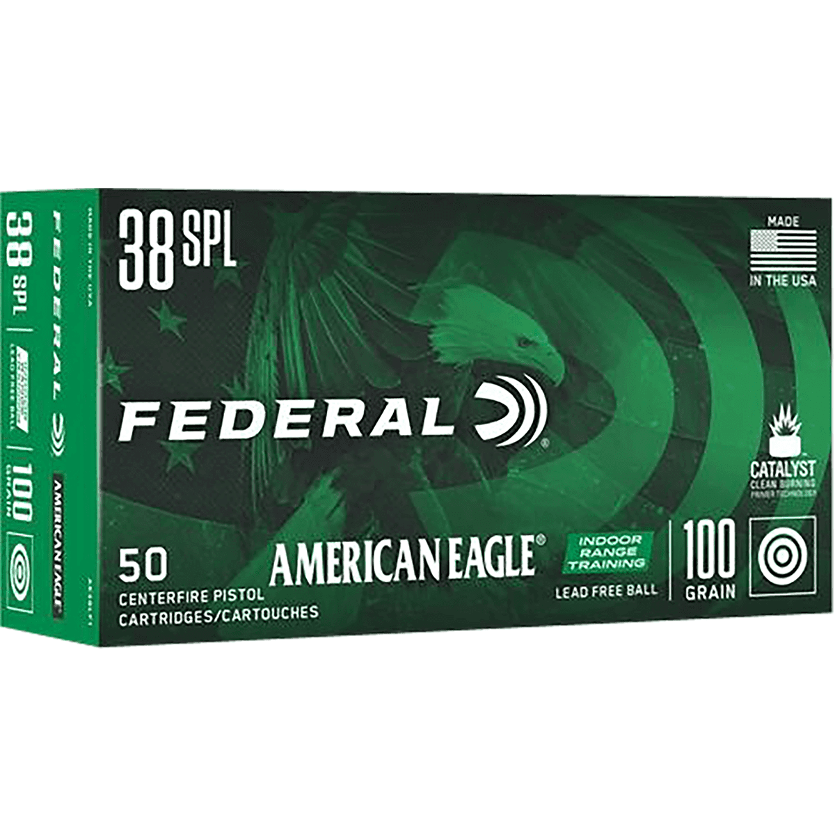 Federal AE38LF1 American Eagle IRT 38 Special 100 gr Lead Free IRT 50 Per Box Federal AE38LF1 American Eagle IRT 38 Special 100 gr Lead Free IRT 50 Per Box