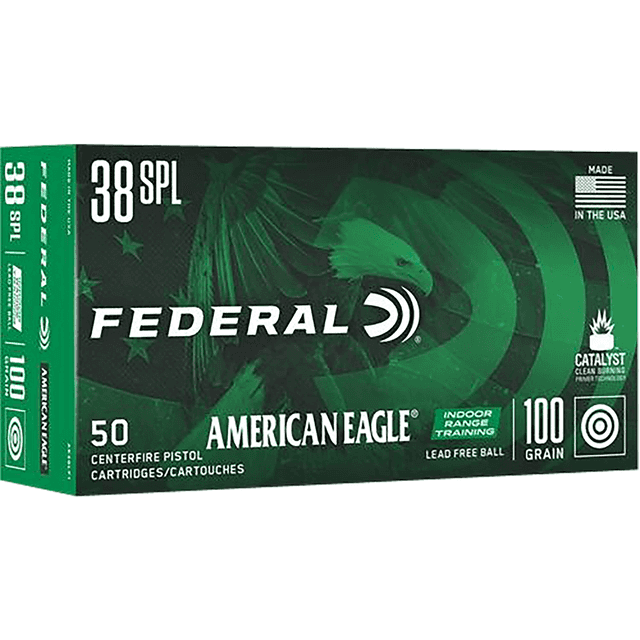 Federal AE38LF1 American Eagle IRT 38 Special 100 gr Lead Free IRT 50 Per Box Federal AE38LF1 American Eagle IRT 38 Special 100 gr Lead Free IRT 50 Per Box