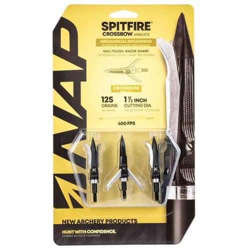 NAP NAP-60-697 Spitfire Crossbow 125 grain Broadhead 3 Pack NAP NAP-60-697 Spitfire Crossbow 125 grain Broadhead 3 Pack