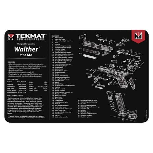 TekMat TEKR17WALPPQM2 Original Cleaning Mat Walther PPQ Mod2 Parts Diagram 11" x 17" TekMat TEKR17WALPPQM2 Original Cleaning Mat Walther PPQ Mod2 Parts Diagram 11" x 17"