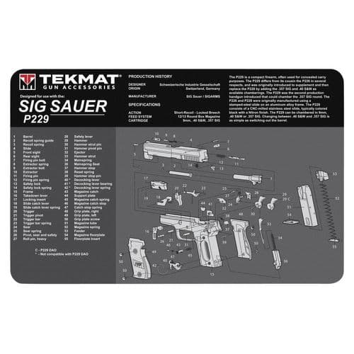 TekMat TEKR17SIGP229 Original Cleaning Mat Sig P229 Parts Diagram 11" x 17" TekMat TEKR17SIGP229 Original Cleaning Mat Sig P229 Parts Diagram 11" x 17"
