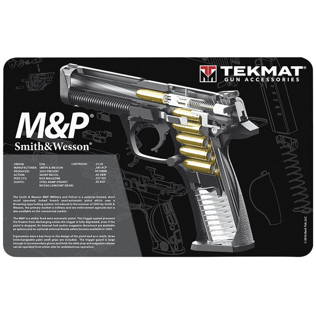 TekMat S&W M&P Cutaway Cleaning Mat Black/White Rubber 11" x 17" TekMat S&W M&P Cutaway Cleaning Mat Black/White Rubber 11" x 17"
