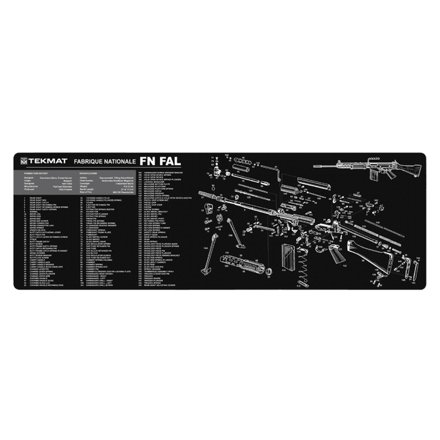 TekMat Original Cleaning Mat FN-FAL Parts Diagram 12" x 36" TekMat Original Cleaning Mat FN-FAL Parts Diagram 12" x 36"