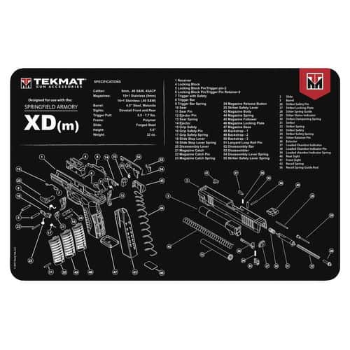 TekMat TEKR17XDM Original Cleaning Mat Springfield XDM Parts Diagram 11" x 17" TekMat TEKR17XDM Original Cleaning Mat Springfield XDM Parts Diagram 11" x 17"