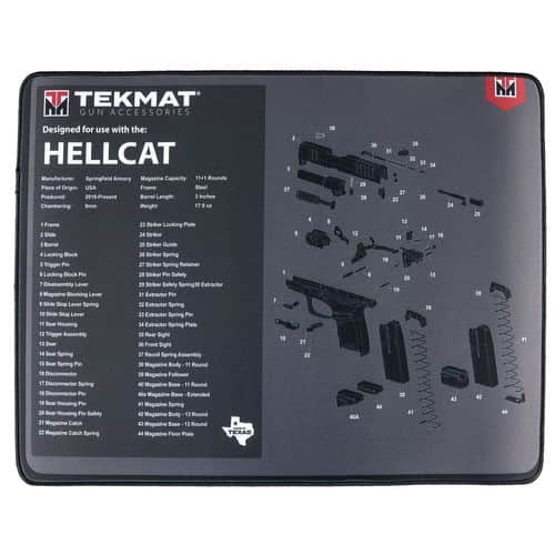 TekMat TEKR20HELLCAT Ultra Premium Cleaning Mat Springfield Hellcat Parts Diagram 15" x 20" TekMat TEKR20HELLCAT Ultra Premium Cleaning Mat Springfield Hellcat Parts Diagram 15" x 20"