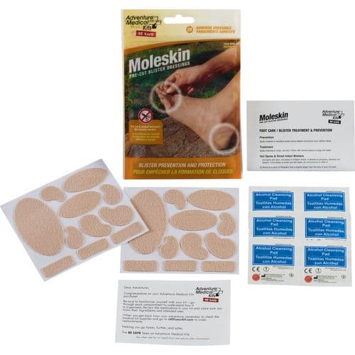 Adventure Medical Kits 01550400 Moleskin 22 Precut Shapes Adventure Medical Kits 01550400 Moleskin 22 Precut Shapes