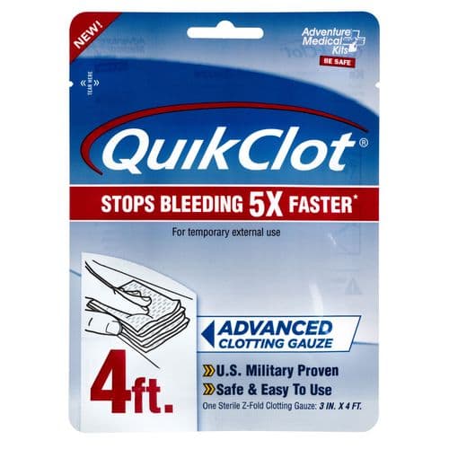 Adventure Medical Kits 50200026 QuikClot Clotting Gauze 3" x 48" Adventure Medical Kits 50200026 QuikClot Clotting Gauze 3" x 48"