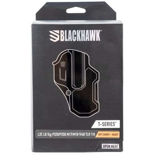 Blackhawk 410261BKR T-Series L2C Light Bearing OWB Black Polymer Belt Slide Fits Sig P320/M17/M18 Right Hand Blackhawk 410261BKR T-Series L2C Light Bearing OWB Black Polymer Belt Slide Fits Sig P320/M17/M18 Right Hand