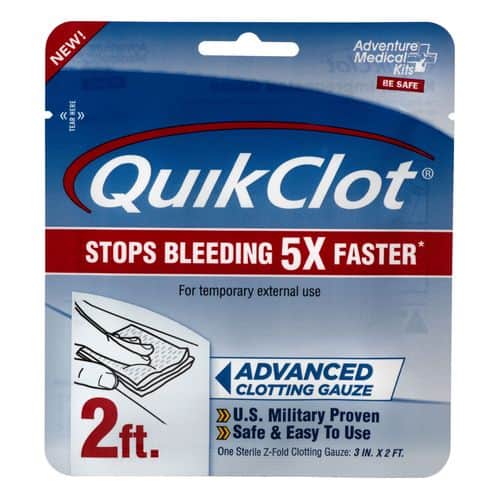 Adventure Medical Kits 50200025 QuikClot Clotting Gauze 3" x 2' Adventure Medical Kits 50200025 QuikClot Clotting Gauze 3" x 2'
