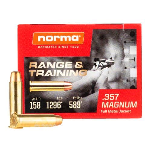 Norma Ammunition (RUAG) 620640050 Range and Training 357 Mag 158 gr Full Metal Jacket (FMJ) 50 Bx/ 20 Cs Norma Ammunition (RUAG) 620640050 Range and Training 357 Mag 158 gr Full Metal Jacket (FMJ) 50 Bx/ 20 Cs
