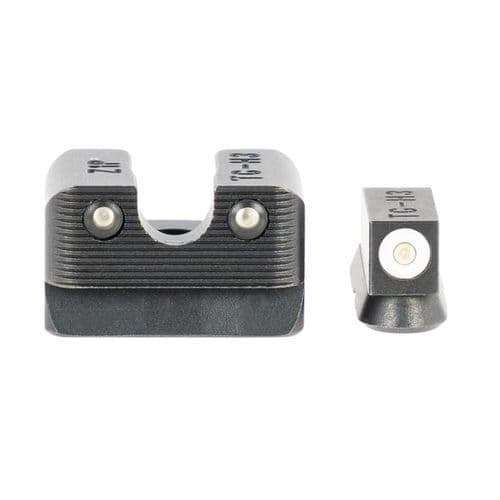 TruGlo TG-231Z1W Tritium Pro Night Sights 3-Dot Set Green with White Outline Front, Green Rear Nitride Fortress Frame for Most CZ 75 TruGlo TG-231Z1W Tritium Pro Night Sights 3-Dot Set Green with White Outline Front, Green Rear Nitride Fortress Frame for Most CZ 75